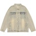 JEEP SPIRIT Denim Jackets Men Yellow Mud Gray, 3XL