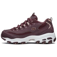 Skechers D'Lites 1.0 Running Shoes Red/White Women's 35