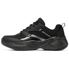 Skechers Cushioned Wear Resistant Impact Resistant Low Top Running Shoes Men's Black Черный, 43