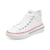 Skechers Court Classics Anti-Slip Wear-Resistant High-Top Canvas Shoes Women's White Белый, 39