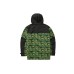 Skechers Stroll Jackets Men Green With Camouflage All Over Print Flower 01E7 Green Base Camouflage All-over Print-01E7, XL