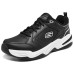 Skechers Sport Anti-Slip Wear-Resistant Low-Top Casual Shoes Men's Black White White/Charcoal Gray, 43