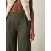 JDY high waisted crop wide fit trousers in dark green Kambaba, L L34