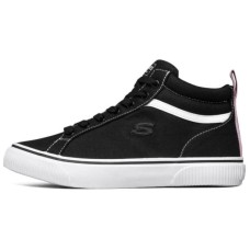 Skechers Abrasion-Resistant Cushioning High-Top Canvas Shoes Women's Black Черный, 35.5