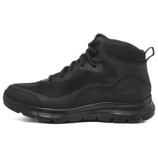 Skechers Flex Advantage 4.0 Cushioned Wear-Resistant Breathable High-Top Casual Shoes Men's All Black 40