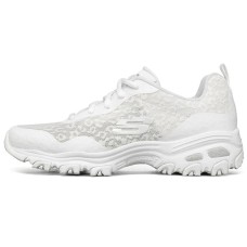 Skechers D'Lites 1.0 Fashion Low Chunky Shoes White Women's 35