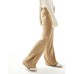 ASOS DESIGN wide leg trouser with topstitch detail in chocolate Коричневый, US 14