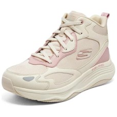 Skechers Cushioning Anti-Slip And Wear-Resistant High-Top Casual Shoes Women's Beige Pink Бежево-розовый, 38