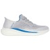 Skechers Slip Ins Abrasion Resistant Breathable Low Top Casual Shoes Men's Light Gray Серый, 41