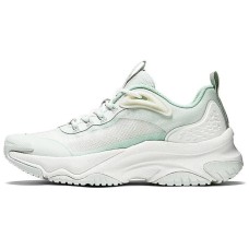 Skechers Street Anti-Slip Wear-Resistant Low-Top Running Shoes Women's Light Green LIGHT GREEN WHITE, 36