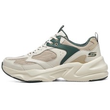 Skechers BOBS BAMINA 2 Anti-Slip Wear-Resistant Low-Top Chunky Sneakers Men's Beige Green Бежево-зеленый, 39.5