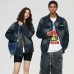 Jeep Denim Jacket Unisex Nano Blue Nano Blue, M