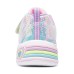 Skechers Sweetheart Lights Wear-Resistant Slip-Resistant Kids Lifestyle Shoes Silver/multi-colored Teenagers 32
