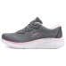 Skechers Sport Anti Slip Wear Resistant Low Top Casual Running Shoes Women's Gray Pink Charcoal Gray/Pink, 38