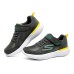 Skechers Go Run 400 V2 Low Top Kids Lifestyle Shoes Gray Yellow Teenagers 32