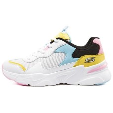 Skechers BOBS BAMINA Slip Resistant, Abrasion Resistant, Lightweight Low Top Casual Shoes Women's White Black Blue 40