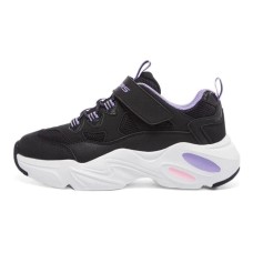 Skechers Cushioned Slip-Resistant Kids Lifestyle Shoes Black Kids' Черный, 27.5