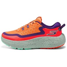 Skechers WOMEN'S GO Series Anti-Slip Wear-Resistant Low-Top Running Shoes Women's Orange Orange/Gray, 36