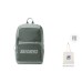 Skechers Fabric Backpack Unisex Gray Green
