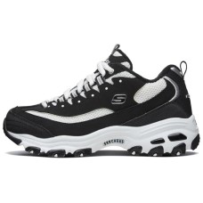Skechers D Lites 1.0 Running Shoes 'Black And White' Women's 35