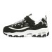Skechers Girls Anti-Slip Wear-Resistant Kids Lifestyle Shoes Black White Teenagers 27.5
