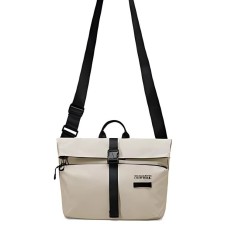 Skechers Fabric Shoulder Bag, Crossbody Bag Regular Unisex Silver Gray Silver Gray