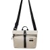 Skechers Fabric Shoulder Bag, Crossbody Bag Regular Unisex Silver Gray Silver Gray