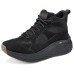 Skechers Cushioning Wear-Resistant Mid-Top Casual Shoes Women's Black Черный, 38