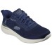 Skechers Slip Ins Anti Slip Wear Resistant Low Top Casual Shoes Men's Marine Blue Marine Blue/Green, 41
