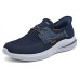 Skechers Hands Free Slip Ins Abrasion Resistant Low Top Casual Shoes Men's Marine Blue Синий, 42