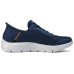 Skechers Go Walk Fle Cushioning Wear-Resistant Low-Top Running Shoes Men's Blue Синий, 39.5