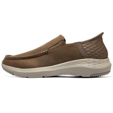 Skechers Slip Ins Slip-Ins Technology Wear-Resistant Low-Top Casual Shoes Men's Brown Коричневый, 40