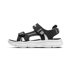 Skechers Girls Anti-Slip Wear-Resistant Children's Sandals Black White Kids' Черно-белый, 28.5
