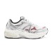 Skechers Anti-Slip Wear-Resistant Low-Top Chunky Sneakers Women's Silver Gray Gray/Silver/Burgundy, 35.5