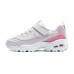 Skechers Cushioning Wear-Resistant Kids Lifestyle Shoes White Pink Teenagers Lavender/Multicolor, 28.5