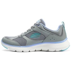 Skechers Slip-Resistant Low-Top Running Shoes Women's Gray Blue Gray Blue, 36