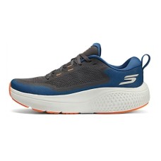 Skechers Cushioning Wear Resistant Low Top Running Shoes Men's Black Blue Black Blue, 39.5