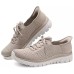 Skechers Anti-Slip Wear-Resistant Breathable Support Low-Top Casual Shoes Women's Taupe Серо-коричневый, 37