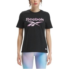 Women's Cotton Gradient Graphic Logo T-Shirt Черный, S