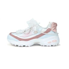 Skechers DLITES Slip-Resistant Anti-Kick Wear-Resistant Low-Top Kids Lifestyle Shoes Pink Blue White Teenagers Оранжевый, 36.5