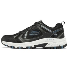 Skechers Hillcrest Cushioning Anti-Slip And Wear-Resistant Low-Top Running Shoes Men's Black White 41.5