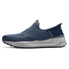 Skechers Slip Ins Anti-Slip Wear-Resistant Breathable Lightweight Low-Top Casual Shoes Men's Blue Синий, 42