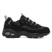 Skechers D'lites Black Silver Women's 35.5