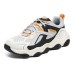 Skechers D'LITES Bubbling Bear Cushioning Anti-Slip And Wear-Resistant Low-Top Chunky Sneakers Men's Black White Orange черный белый оранжевый, 45