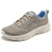 Skechers Go Walk Fle Cushioning Wear Resistant Low Top Casual Shoes Women's Taupe Серо-коричневый, 36