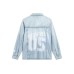 LINING Badfive Denim Jackets Men Light Denim Blue Голубой, XL