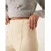 ASOS DESIGN tailored clean ankle grazer wide leg in buttermilk Buttermilk, US 4