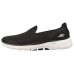 Skechers Go Walk 6 Breathable Rebound Cushioning Lightweight Low-Top Casual Shoes Women's Black White 36