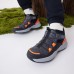 Skechers Anti-Slip Wear-Resistant Mid-Top Kids' Boots Black Orange Kids' Черный, 27.5
