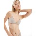 Monki mix and match super soft padded bra in beige Бежевый, XL - US 18-20